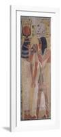 The Goddess Hathor Placing the Magic Collar on Seti I (circa 1394-1279 BC)-null-Framed Giclee Print