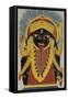 The Goddess Kali. Kalighat Style. Calcutta, India, 1845-null-Framed Stretched Canvas