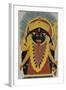 The Goddess Kali. Kalighat Style. Calcutta, India, 1845-null-Framed Giclee Print