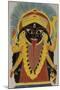 The Goddess Kali. Kalighat Style. Calcutta, India, 1845-null-Mounted Giclee Print