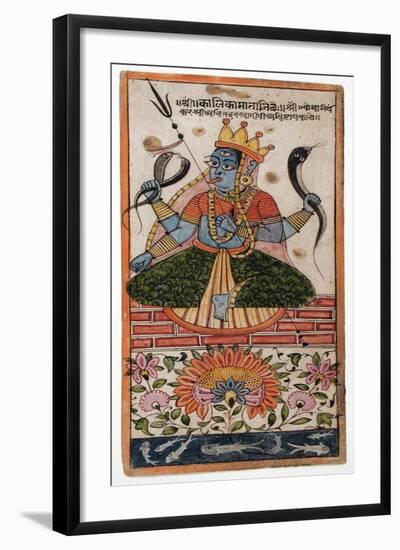 The Goddess Kalika-null-Framed Art Print