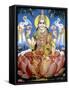 The Goddess Lakshmi-null-Framed Stretched Canvas