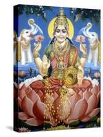 The Goddess Lakshmi-null-Stretched Canvas