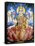 The Goddess Lakshmi-null-Framed Stretched Canvas