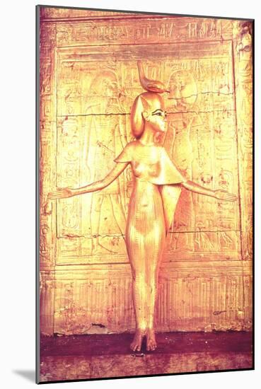 The Goddess Selket on the Canopic Shrine, from the Tomb of Tutankhamun-Egyptian 18th Dynasty-Mounted Giclee Print