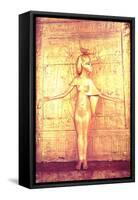 The Goddess Selket on the Canopic Shrine, from the Tomb of Tutankhamun-Egyptian 18th Dynasty-Framed Stretched Canvas