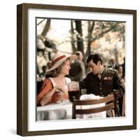 The Godfather, Diane Keaton, Al Pacino, 1972-null-Framed Premium Photographic Print