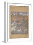 The Gods and Asuras Churn the Ocean of Milk, Page from a Dispersed Razmnama, C.1598-99-null-Framed Giclee Print