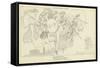 The Gods Descending to Battle-John Flaxman-Framed Stretched Canvas