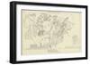 The Gods Descending to Battle-John Flaxman-Framed Giclee Print