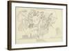 The Gods Descending to Battle-John Flaxman-Framed Giclee Print