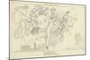 The Gods Descending to Battle-John Flaxman-Mounted Giclee Print