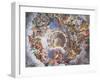 The Gods of Olympus, Trompe L'Oeil Ceiling from the Sala Dei Giganti, 1528-Giulio Romano-Framed Giclee Print