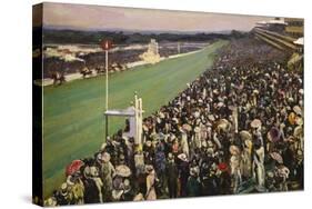 The Gold Cup Ascot, The Royal Enclosure, 1922-Sir John Lavery-Stretched Canvas