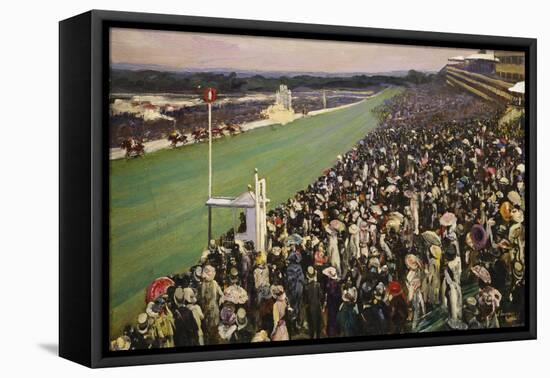 The Gold Cup Ascot, The Royal Enclosure, 1922-Sir John Lavery-Framed Stretched Canvas