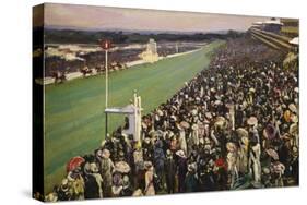 The Gold Cup Ascot, The Royal Enclosure, 1922-Sir John Lavery-Stretched Canvas