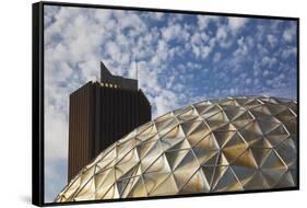 The Gold Dome Building, Oklahoma City, Oklahoma, USA-Walter Bibikow-Framed Stretched Canvas