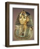 The Gold Funerary Mask, from the Tomb of Tutankhamun (circa 1370-52 BC) New Kingdom-null-Framed Giclee Print