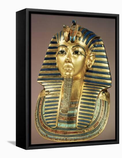 The Gold Funerary Mask, from the Tomb of Tutankhamun (circa 1370-52 BC) New Kingdom-null-Framed Stretched Canvas