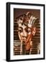 The Gold Mask, from the Treasure of Tutankhamun (circa 1370-52 BC) circa 1340 BC-null-Framed Giclee Print