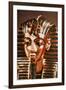 The Gold Mask, from the Treasure of Tutankhamun (circa 1370-52 BC) circa 1340 BC-null-Framed Giclee Print
