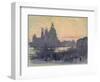 The Gold Moon (Venice: View of Santa Maria Delle Salute from Il Redentore)-Joseph Pennell-Framed Giclee Print
