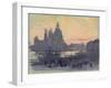 The Gold Moon (Venice: View of Santa Maria Delle Salute from Il Redentore)-Joseph Pennell-Framed Giclee Print