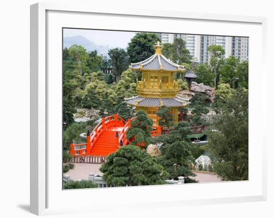 The Gold Pavilion of Absolute Perfection, Wong Tai Sin District, Kowloon, Hong Kong, China-Charles Crust-Framed Photographic Print