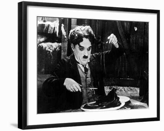 The Gold Rush, Charlie Chaplin, 1925-null-Framed Photo