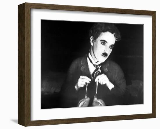 The Gold Rush, Charlie Chaplin, 1925-null-Framed Photo