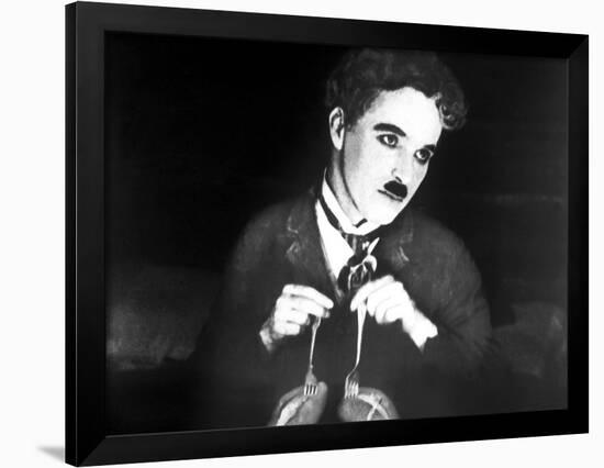 The Gold Rush, Charlie Chaplin, 1925-null-Framed Photo