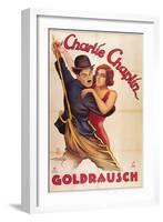 The Gold Rush, German Movie Poster, 1925-null-Framed Art Print