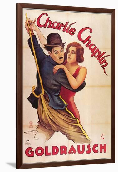 The Gold Rush, German Movie Poster, 1925-null-Framed Art Print