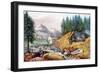 The Gold Rush, Gold Mining in California, 1849, 1871-Currier & Ives-Framed Art Print