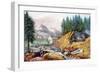 The Gold Rush, Gold Mining in California, 1849, 1871-Currier & Ives-Framed Art Print