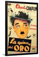 The Gold Rush, Spanish Movie Poster, 1925-null-Framed Art Print