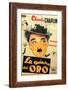 The Gold Rush, Spanish Movie Poster, 1925-null-Framed Art Print
