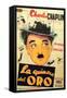 The Gold Rush, Spanish Movie Poster, 1925-null-Framed Stretched Canvas
