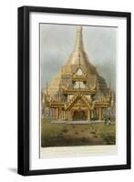 The Gold Temple of the Principal Idol Guadma at Rangoon Plate 7 from "Rangoon Views"-Joseph Moore-Framed Giclee Print