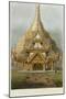 The Gold Temple of the Principal Idol Guadma at Rangoon Plate 7 from "Rangoon Views"-Joseph Moore-Mounted Giclee Print