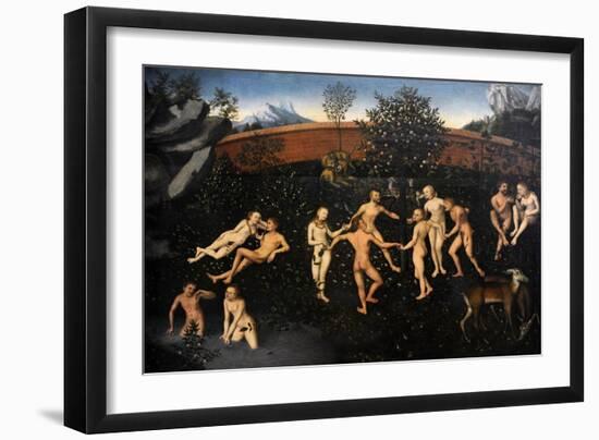 The Golden Age, C,1530-Lucas the Elder Cranach-Framed Giclee Print