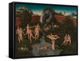 The Golden Age-Lucas Cranach the Elder-Framed Stretched Canvas