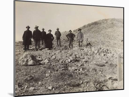 The Golden Arena On Gruett Hill Rawhide Nevada-P.E. Larson-Mounted Art Print