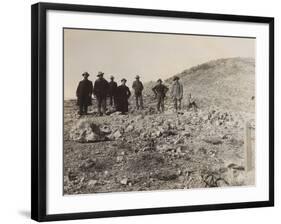The Golden Arena On Gruett Hill Rawhide Nevada-P.E. Larson-Framed Art Print
