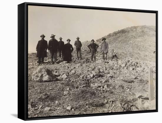 The Golden Arena On Gruett Hill Rawhide Nevada-P.E. Larson-Framed Stretched Canvas