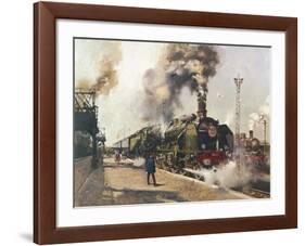 The Golden Arrow (La Fleche d'Or)-Terence Cuneo-Framed Premium Giclee Print