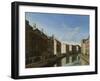 The ‘Golden Bend’ in the Herengracht, Amsterdam from the East, 1671-2-Gerrit Adriaensz Berckheyde-Framed Giclee Print