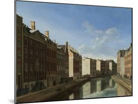 The ‘Golden Bend’ in the Herengracht, Amsterdam from the East, 1671-2-Gerrit Adriaensz Berckheyde-Mounted Giclee Print