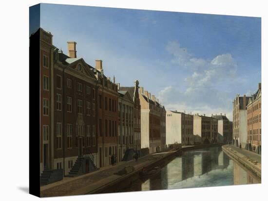 The ‘Golden Bend’ in the Herengracht, Amsterdam from the East, 1671-2-Gerrit Adriaensz Berckheyde-Stretched Canvas