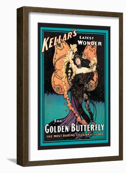 The Golden Butterfly: Kellar's Latest Wonder-null-Framed Art Print